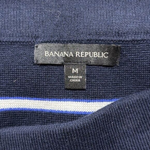 Banana Republic Navy and White Pencil Skirt - Picture 4 of 5